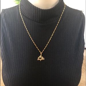 14k yg necklace&pendant